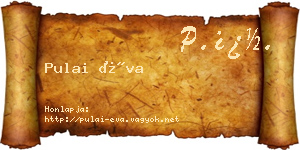 Pulai Éva névjegykártya